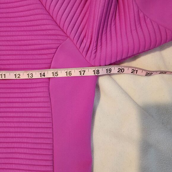 Under Armour ColdGear Ribbed Half Zip Athletic Running Pullover Pink MD - Picture 7 of 9